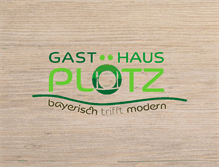 Tablet Screenshot of gasthaus-ploetz.de